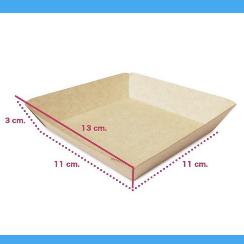 Biodegradable food tray made with 100% organic products- Model 2
